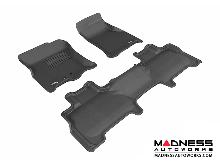 Ford Expedition Floor Mats (Set of 3) Black by 3D MAXpider MADNESS